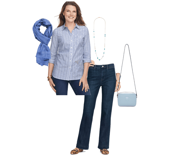 Shirt and jeans from Talbots Petite