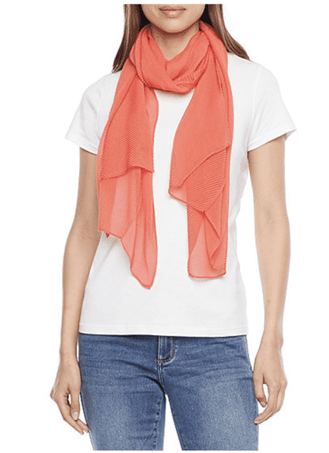 Liz Claiborne Chevron Pleat Scarf at JCPenny