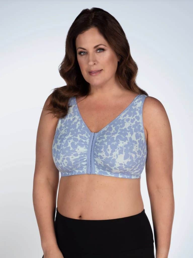 The Meryl - Cotton Front-Closure Leisure Bra from Leading Lady